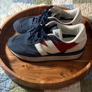 New Balance Men's Blue and Red Sneakers